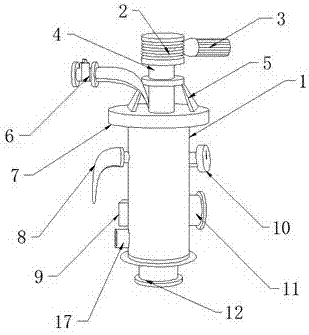 Copper valve for backwash filter