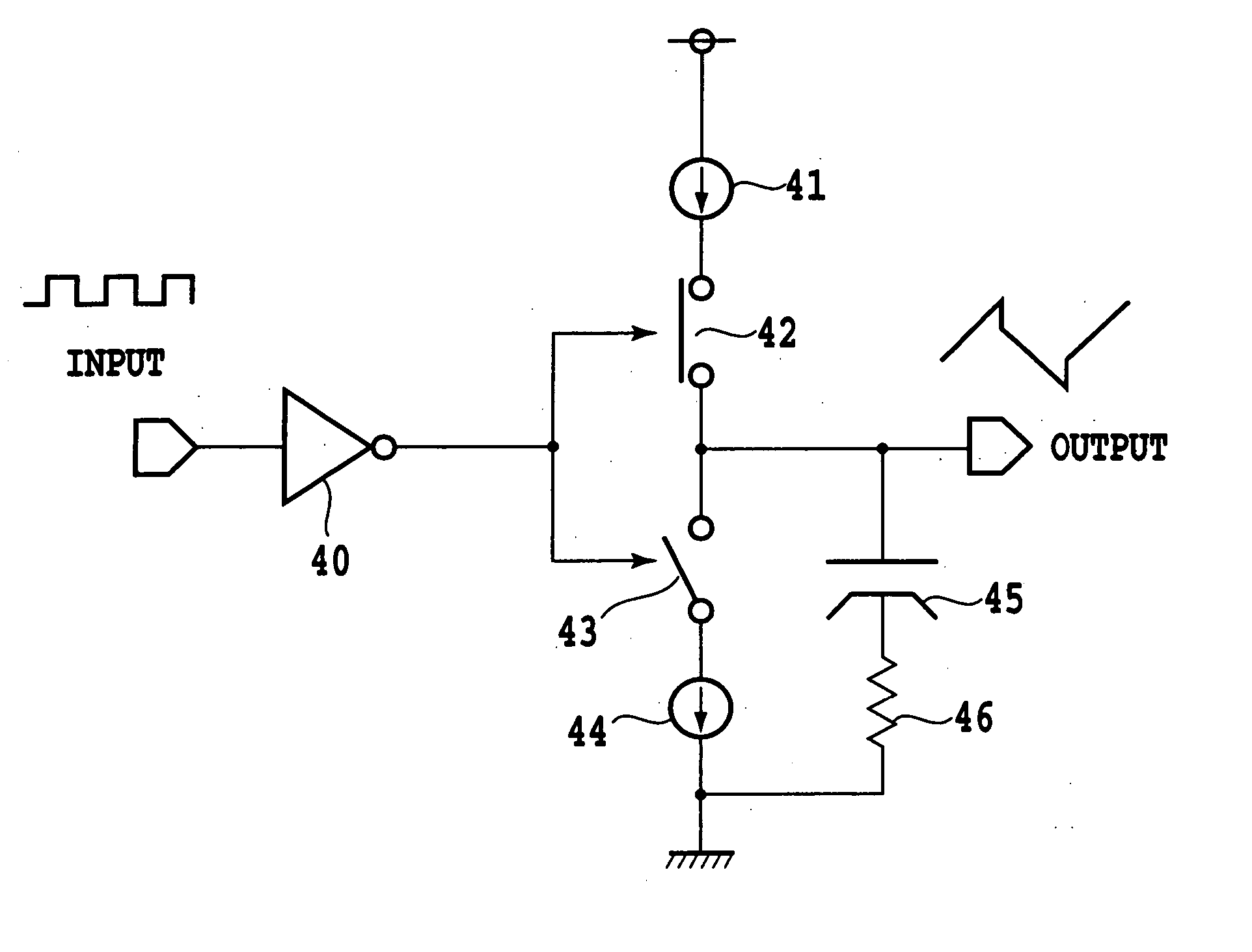 Waveform generating circuit and spread spectrum clock generator