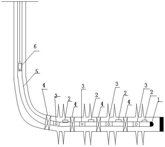 A temperature-activated water finding device and method for a horizontal well