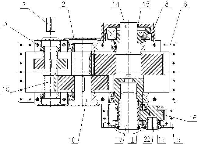 Gearbox for single-screw extruder