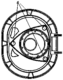 Top end sealing and lubricating device of rotary engine