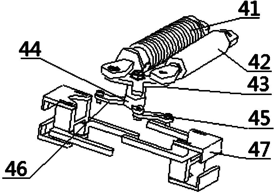 Single-cylinder bolt stretching device and crane