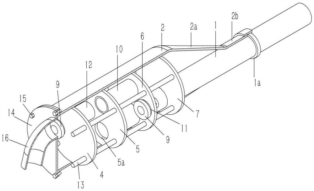 Multi-loop type silencer on motorcycle