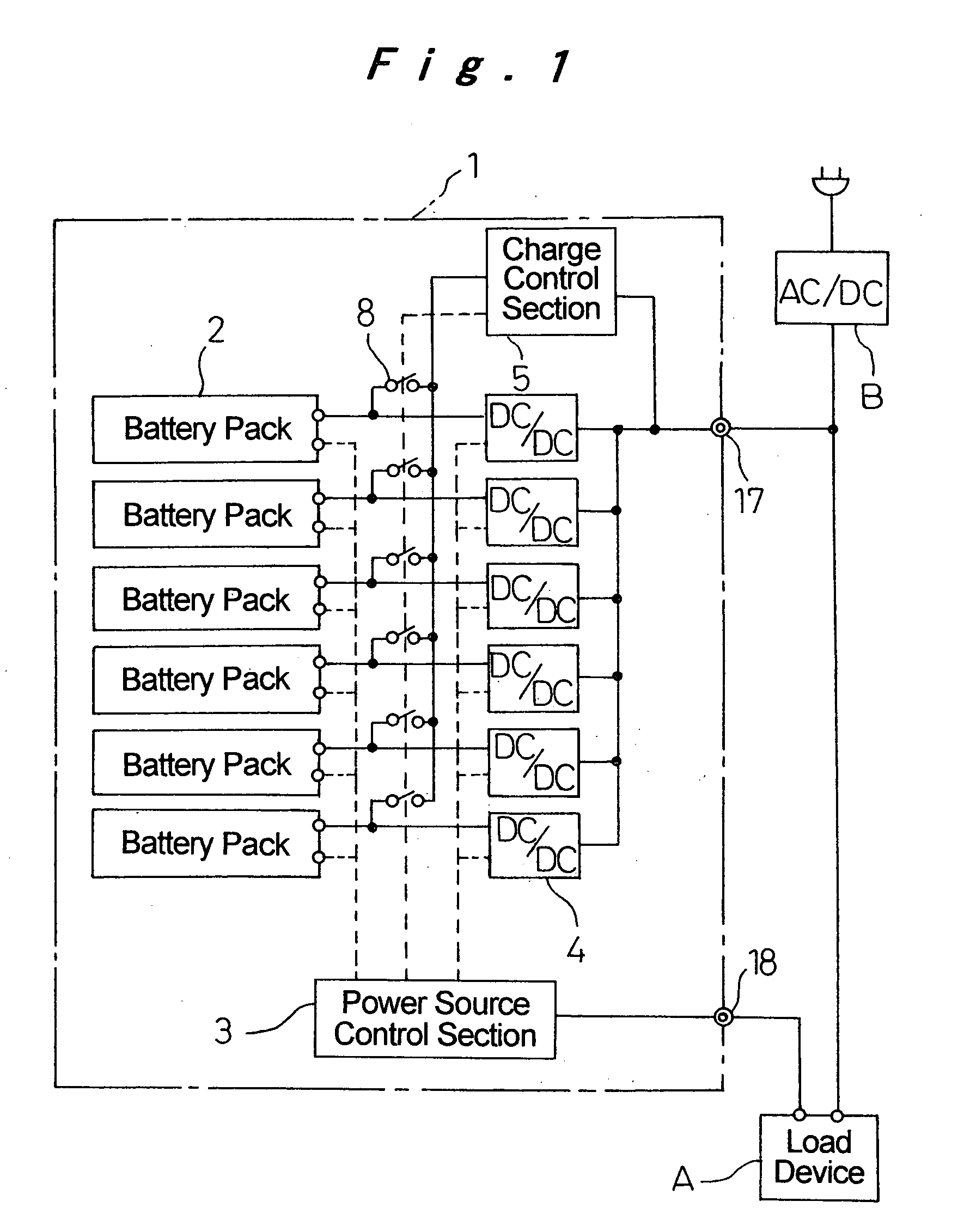Direct-current uninterruptible power source unit