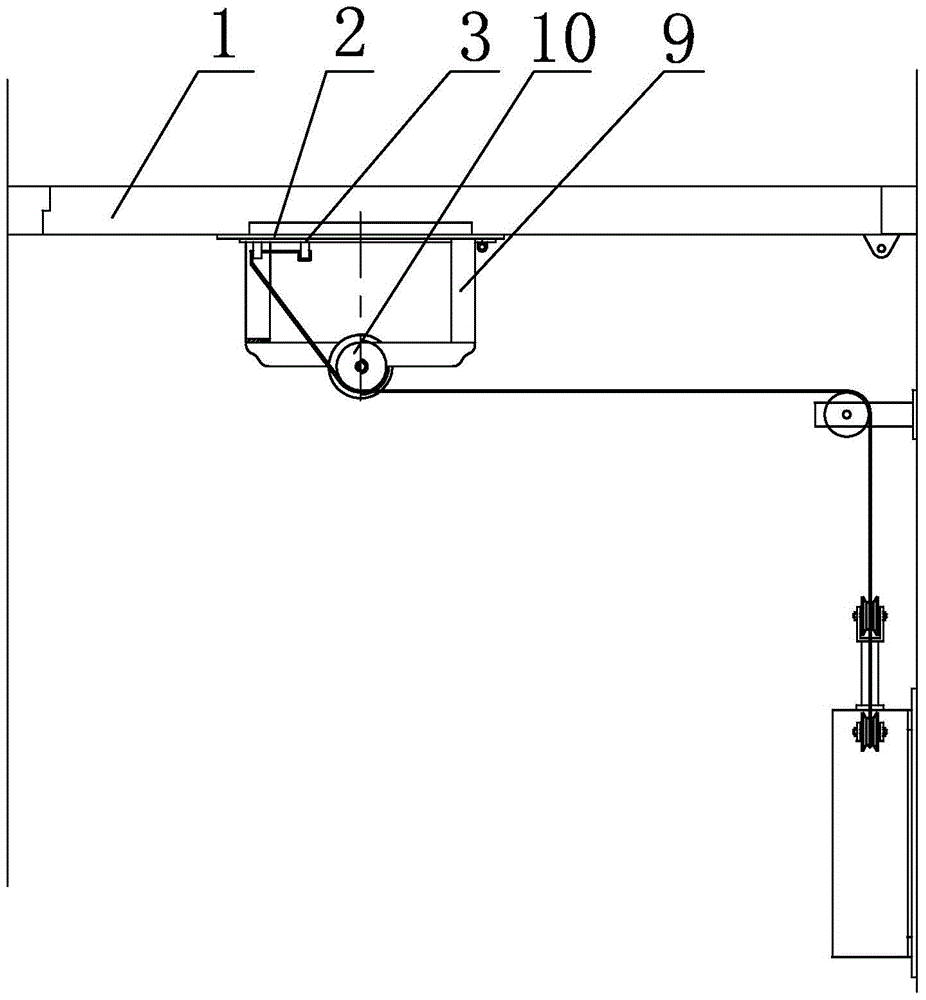 Underground air door opening device and its pneumatic control interlocking system