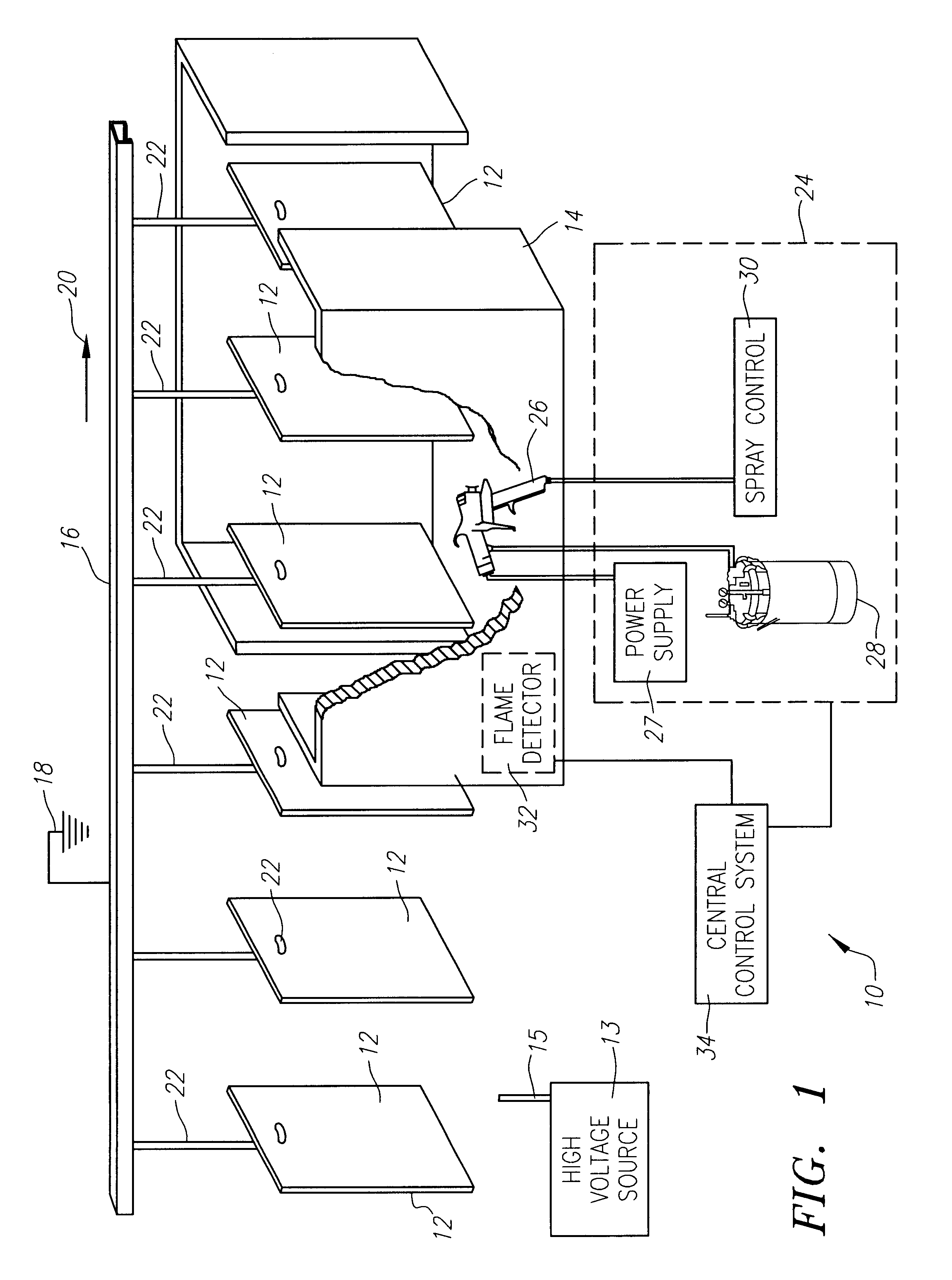 Fire detector with electronic frequency analysis