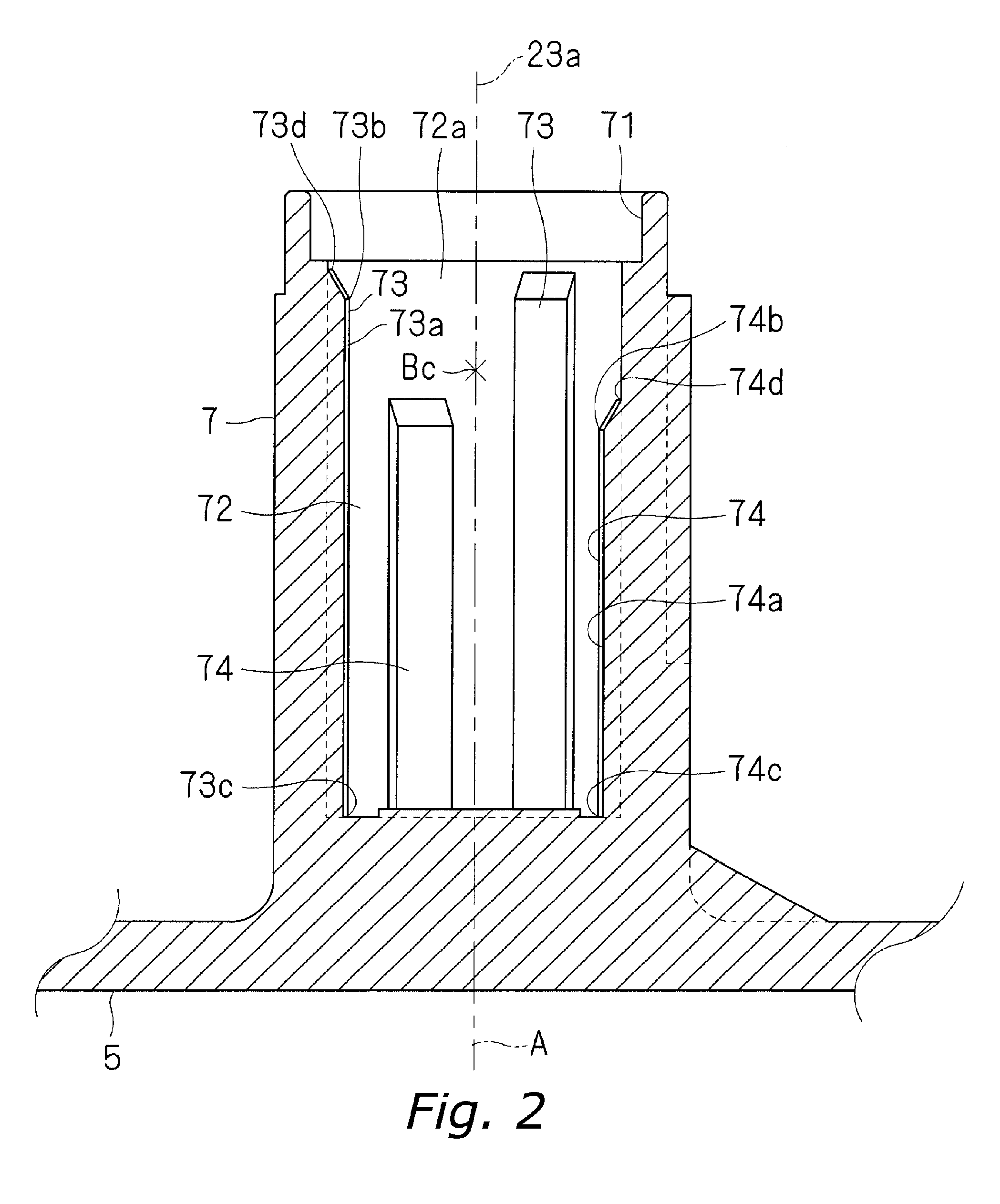 Bearing structure, motor, and fan apparatus