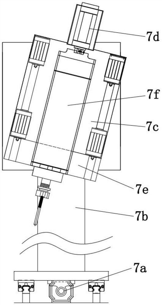 Automatic feeding type multi-dimensional processing device for electric guitar handle