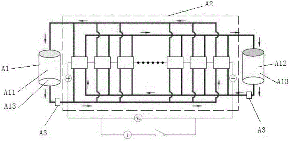 Current cutouts used by flow battery and flow battery adopting same