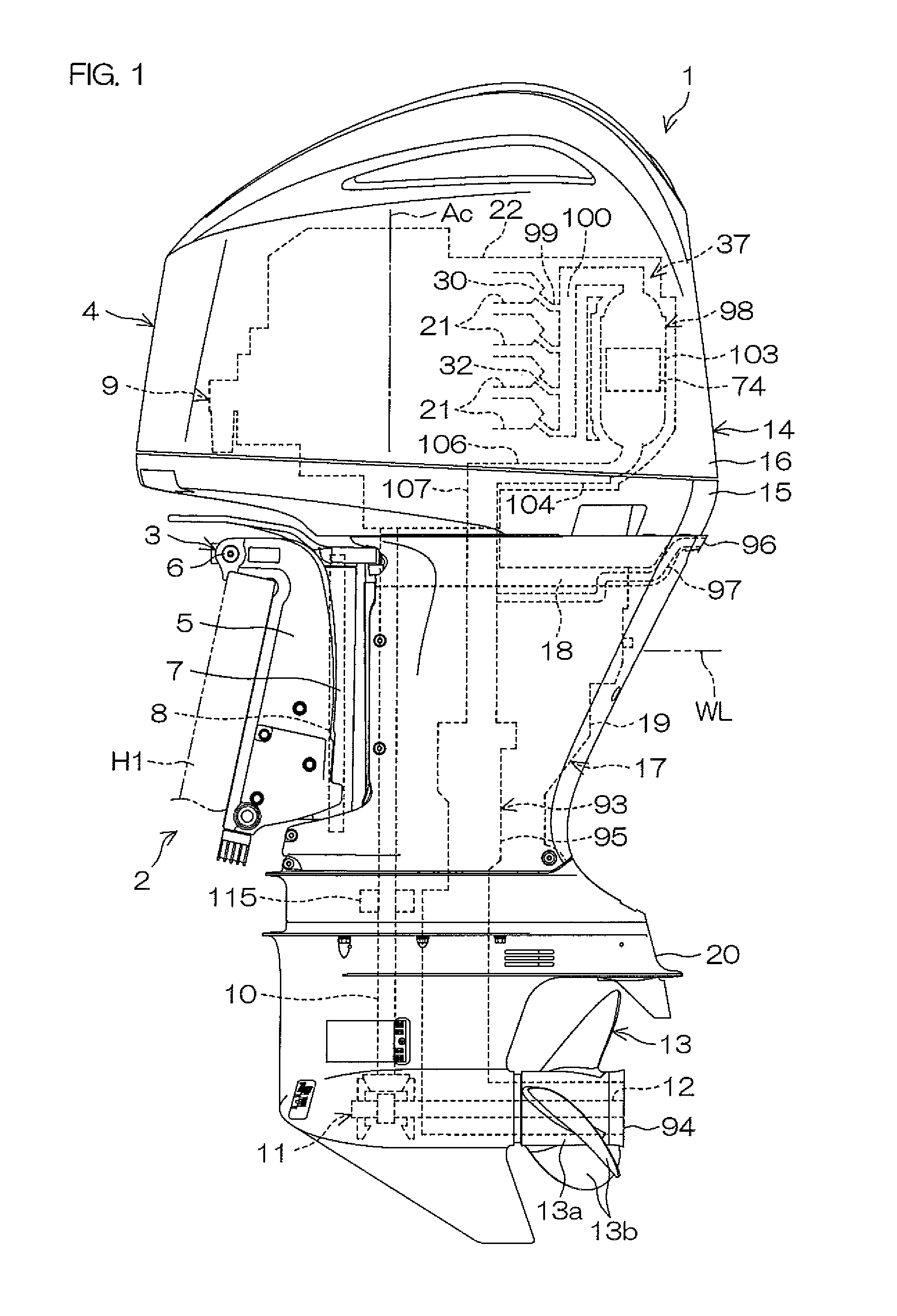 Outboard motor and vessel