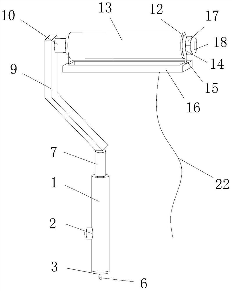 Roller brush structure and rapid assembling method thereof