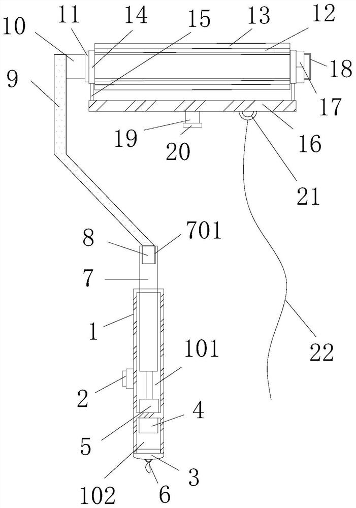 Roller brush structure and rapid assembling method thereof