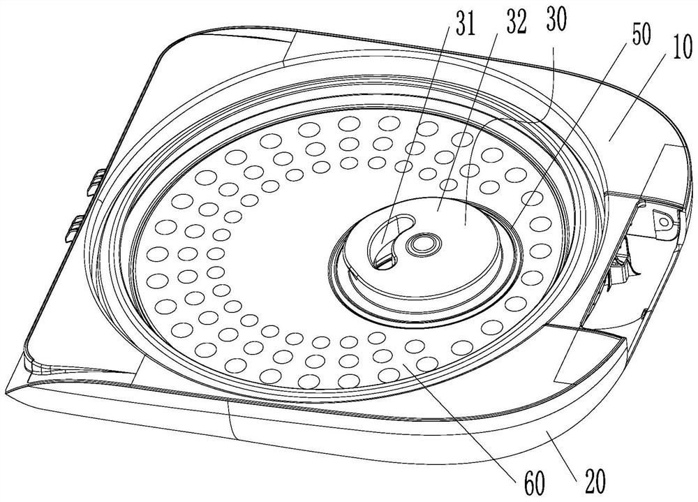 Cooker cover assembly and electric cooker with same