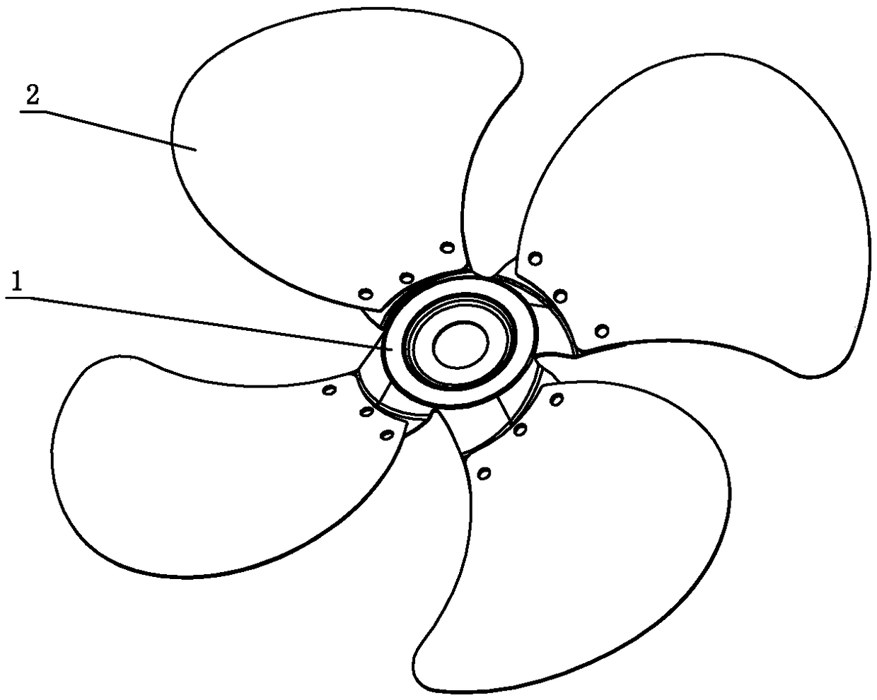 Commercial electric fan blade