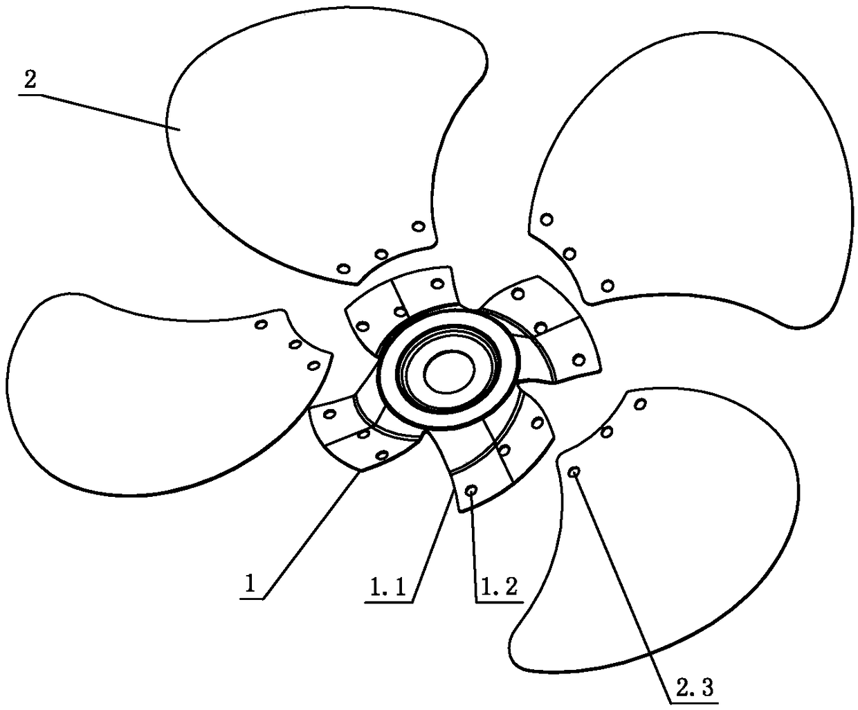 Commercial electric fan blade