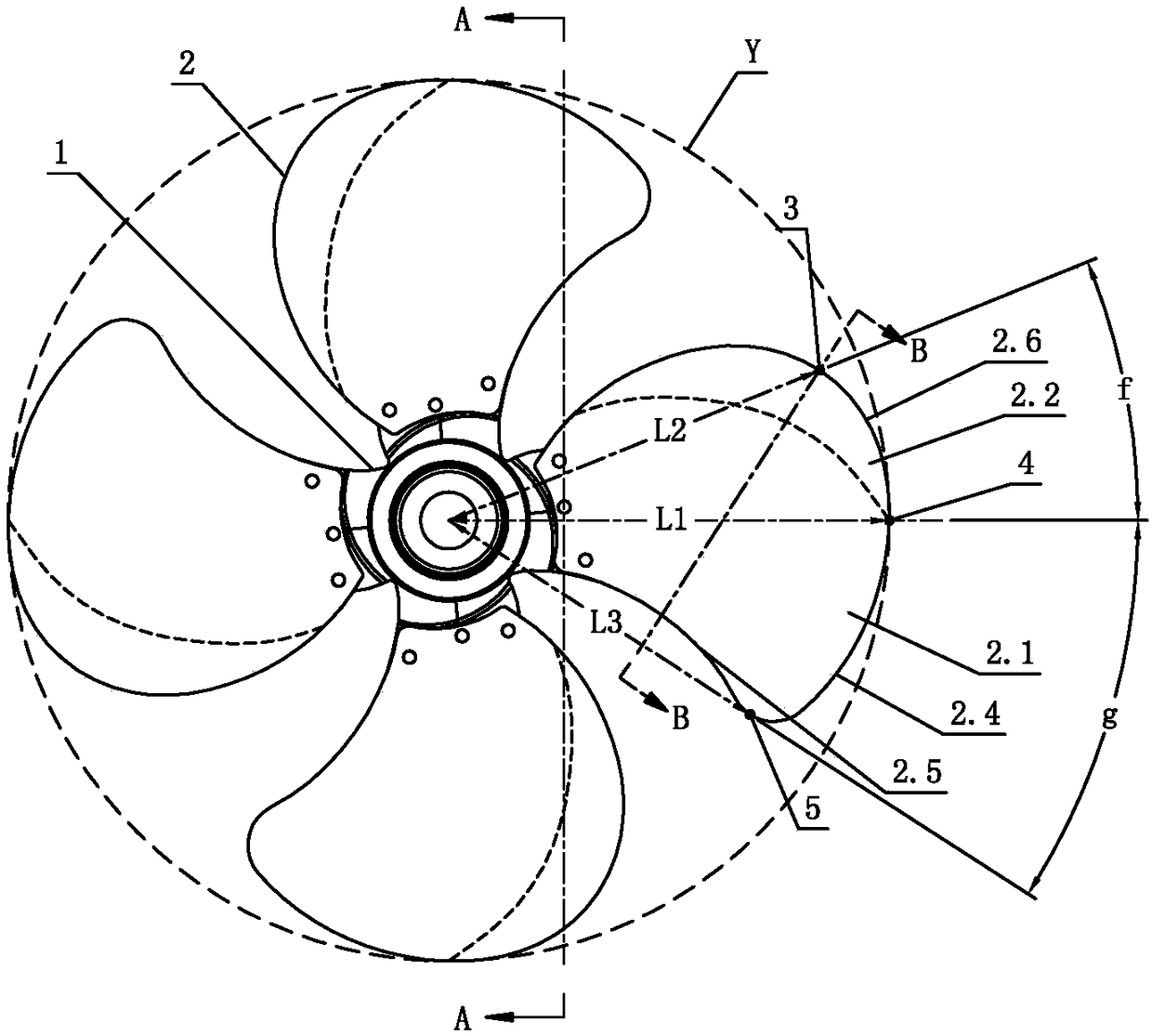 Commercial electric fan blade