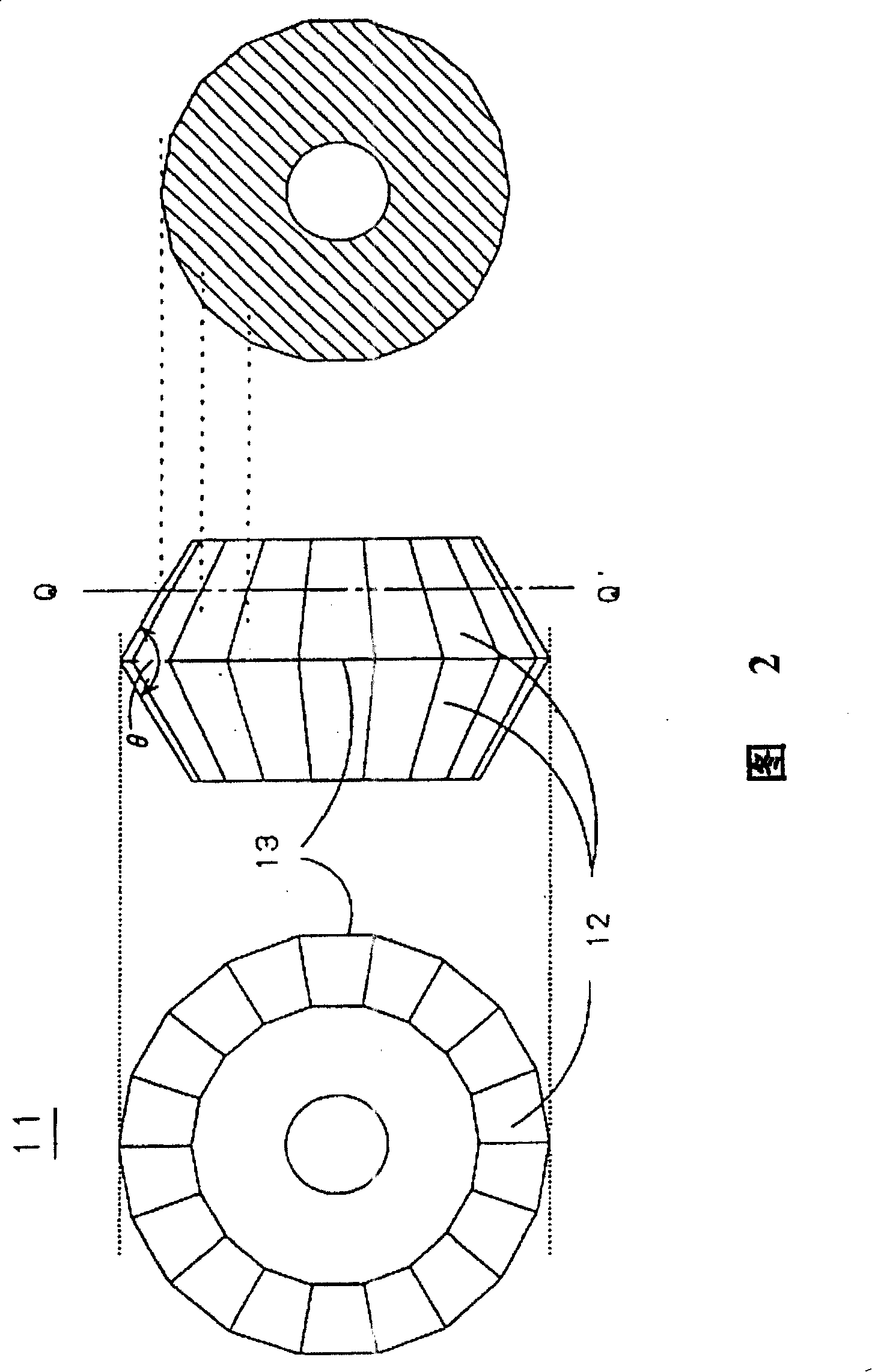 Cutting roller for fragile material substrate and line drawer therewith