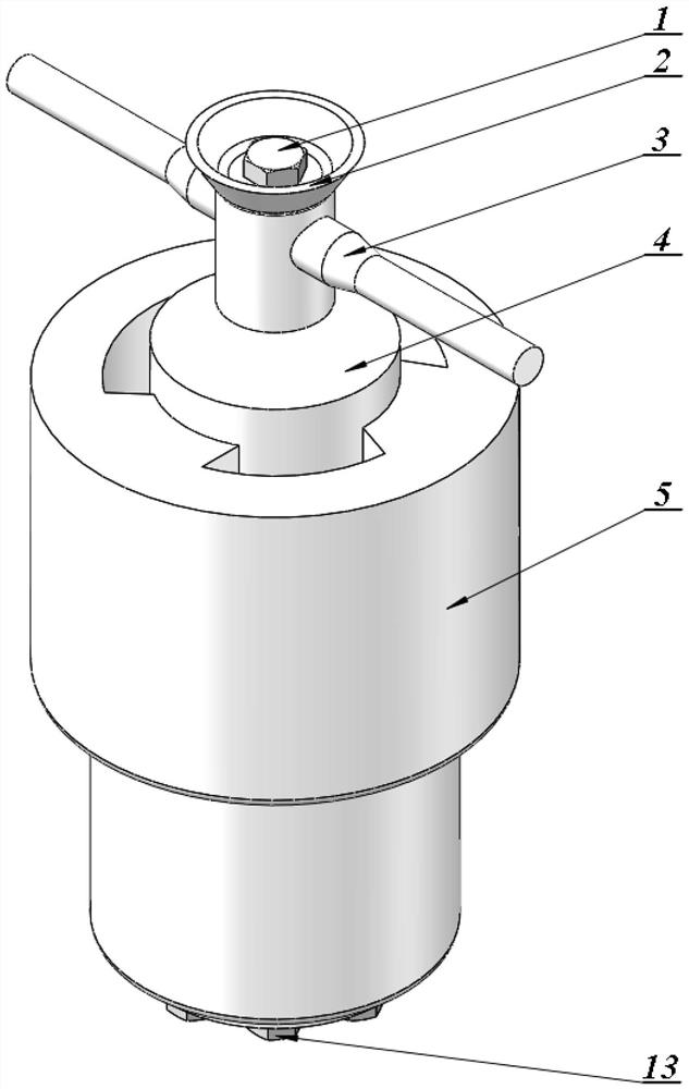 Internal inclination angle testing device capable of analyzing influence of section diameter of O-shaped ring on high-pressure sealing performance