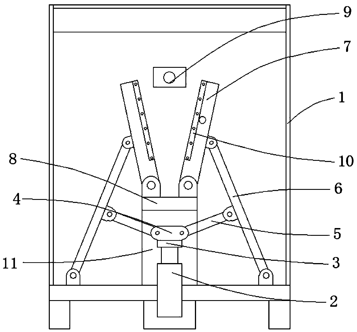 A fabric sewing strength measuring device