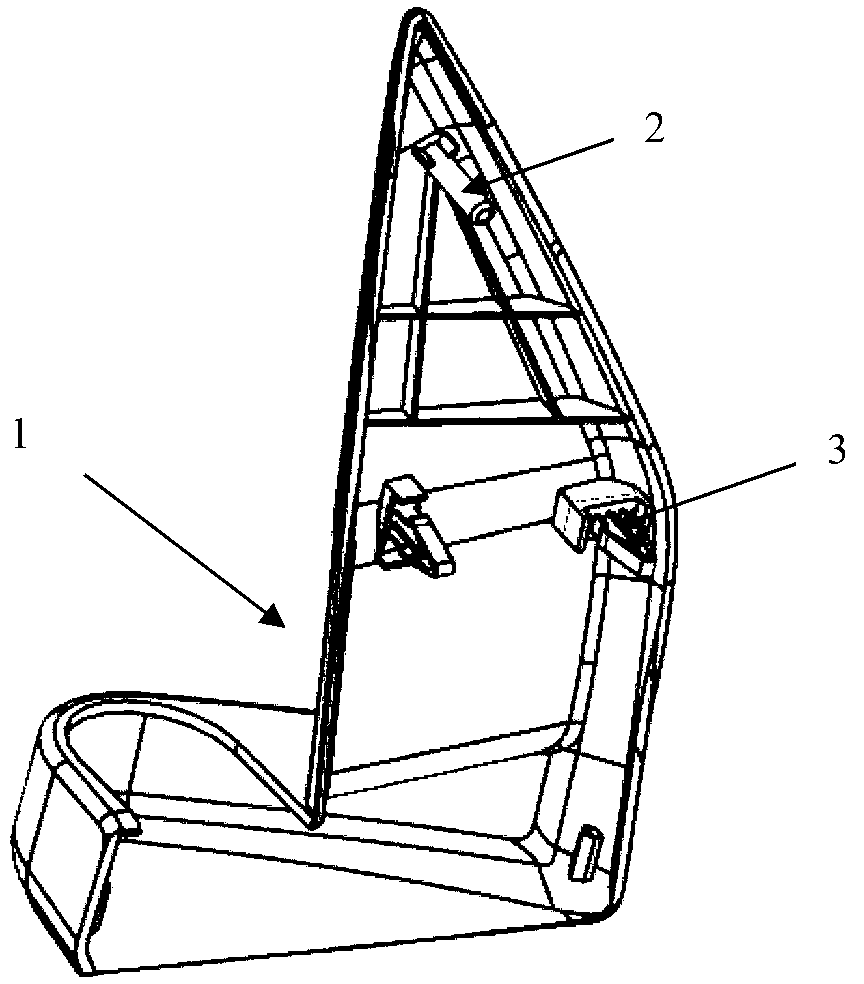 Installation device for outside rear-view mirrors of automobile