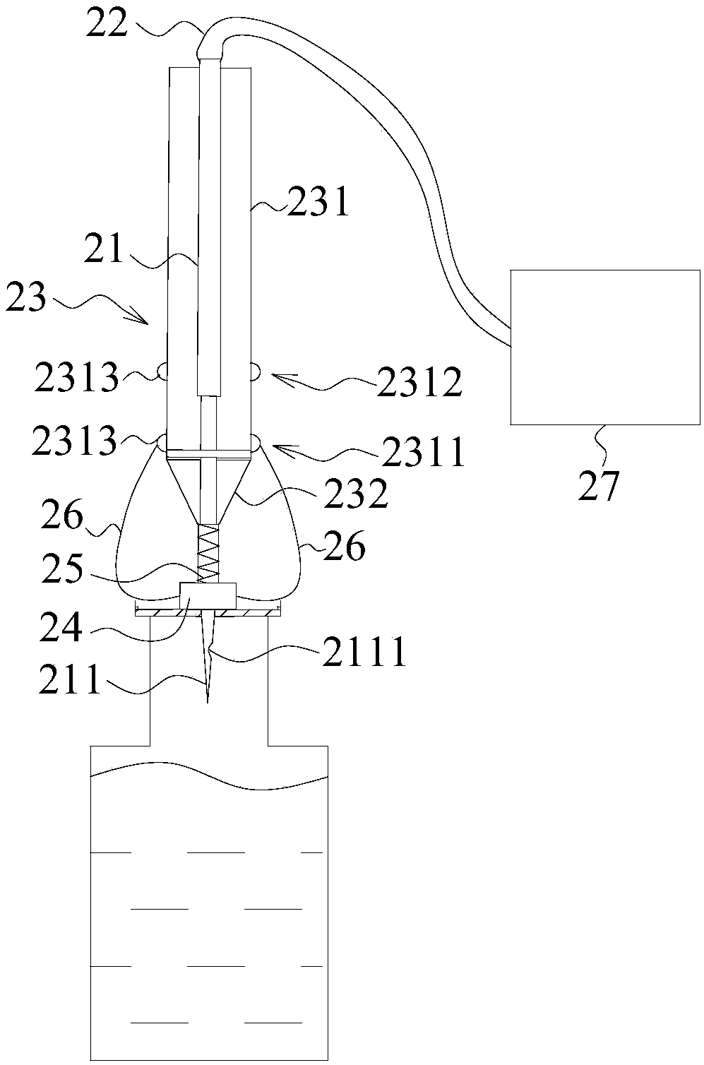 Gas sampling device