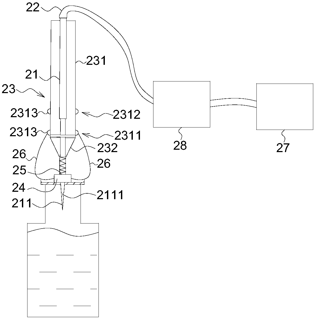 Gas sampling device