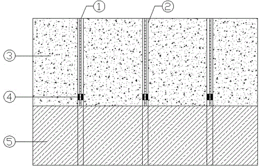 Method for forming complete seepage prevention curtain in two media of rock and soil