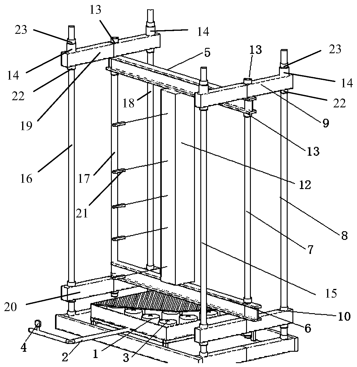 Device and method for testing real fire of compression member