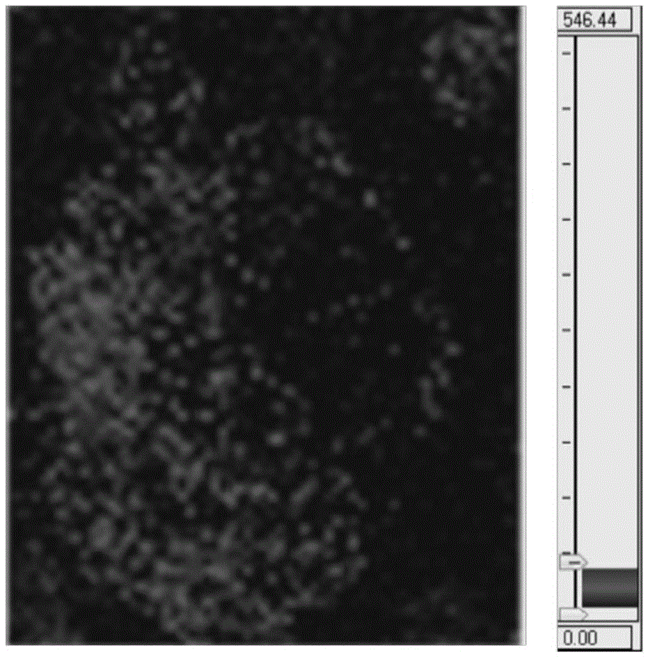 A high-resolution mass spectrometry imaging system image acquisition semiconductor thin film, preparation method and application