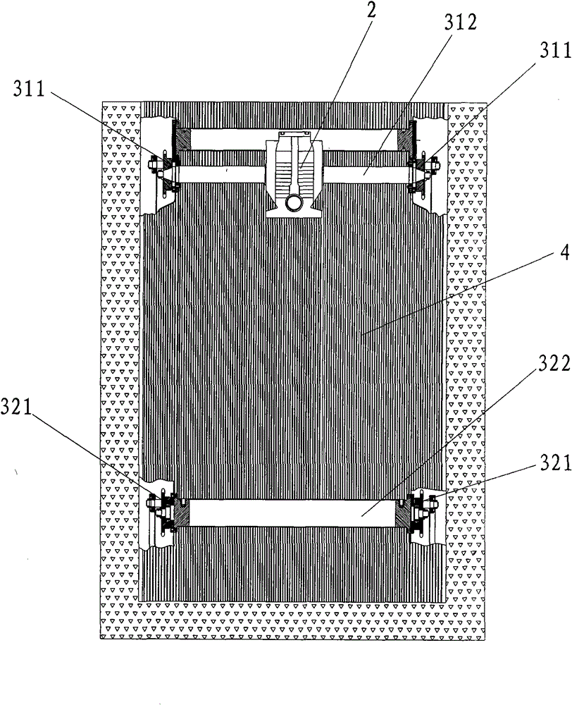 Staircase grid solid-liquid separation device
