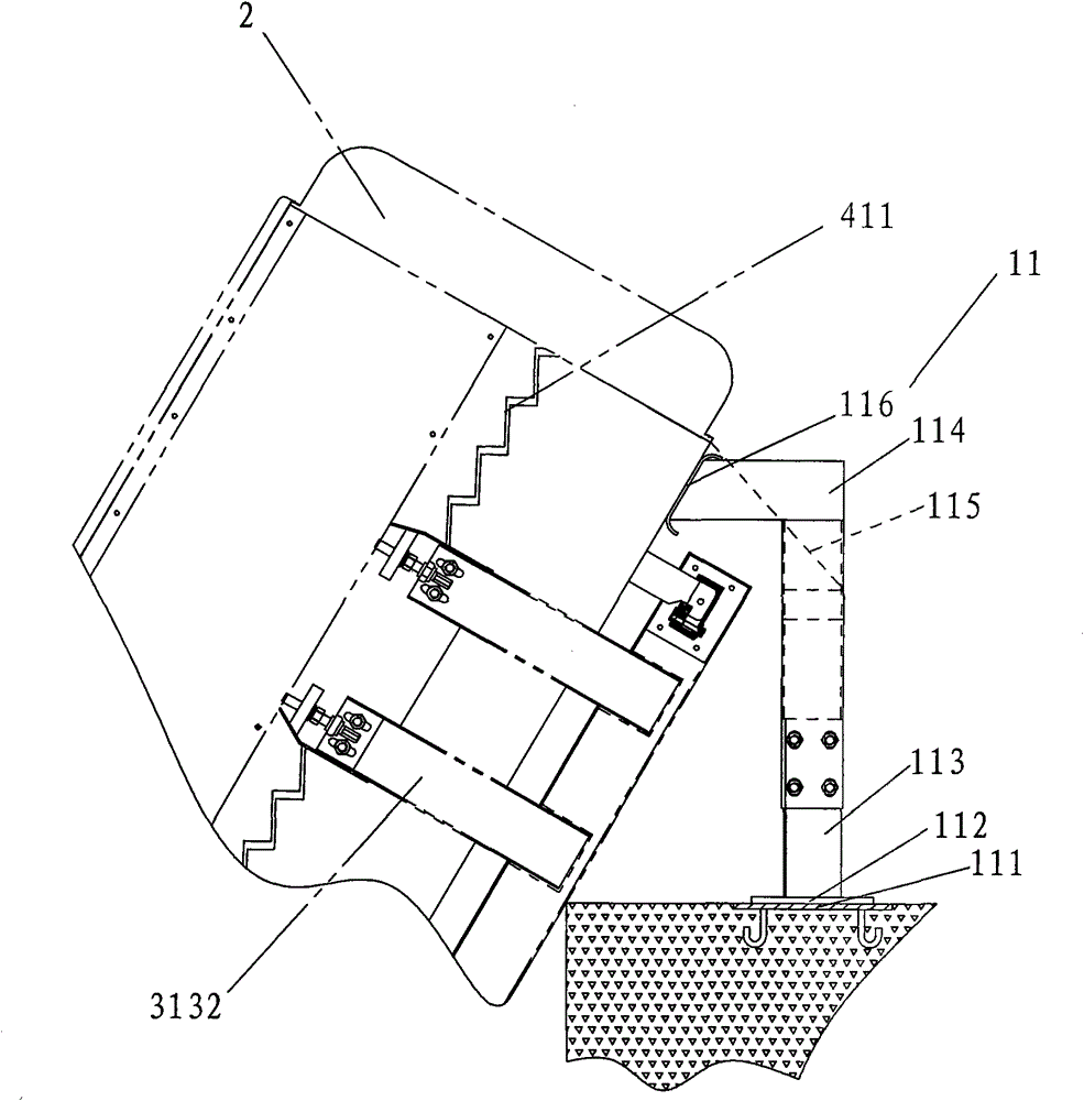 Staircase grid solid-liquid separation device