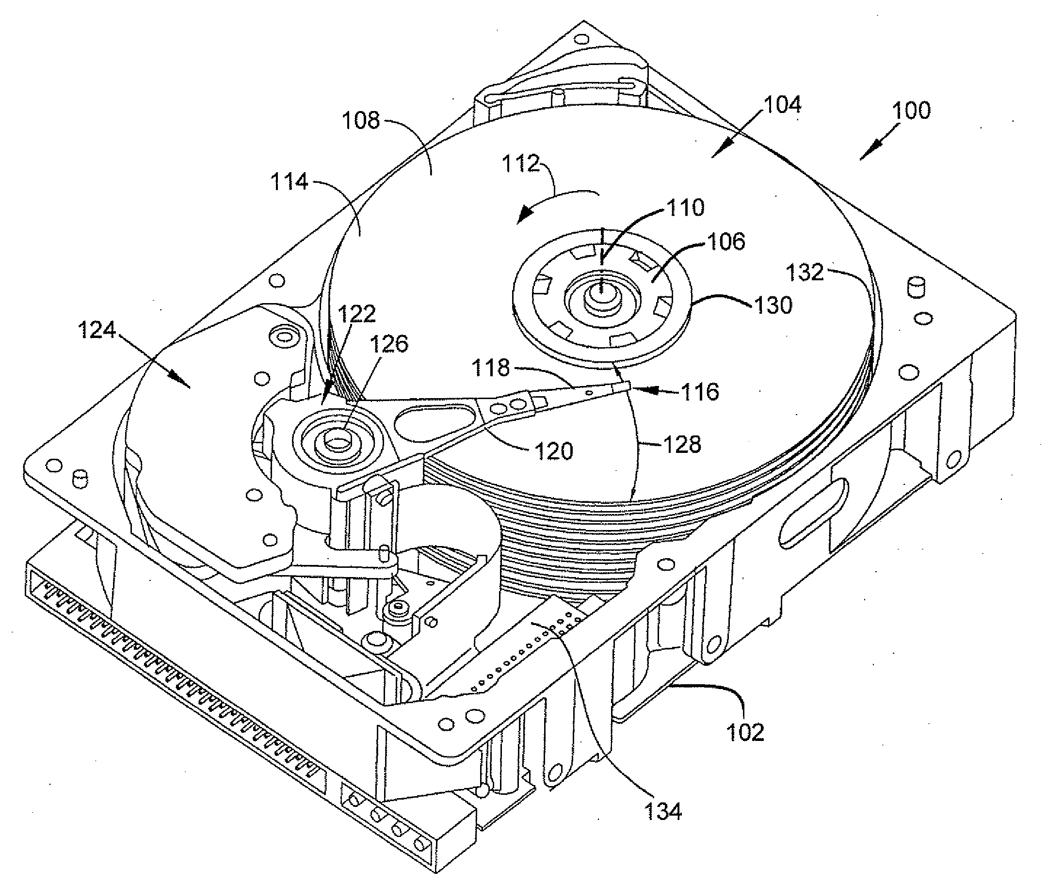 Null servo pattern for bit-patterned media