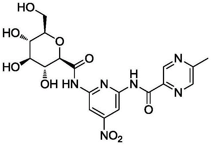 Glucokinase activator containing glucosamide and pyridine structure and application of glucokinase activator