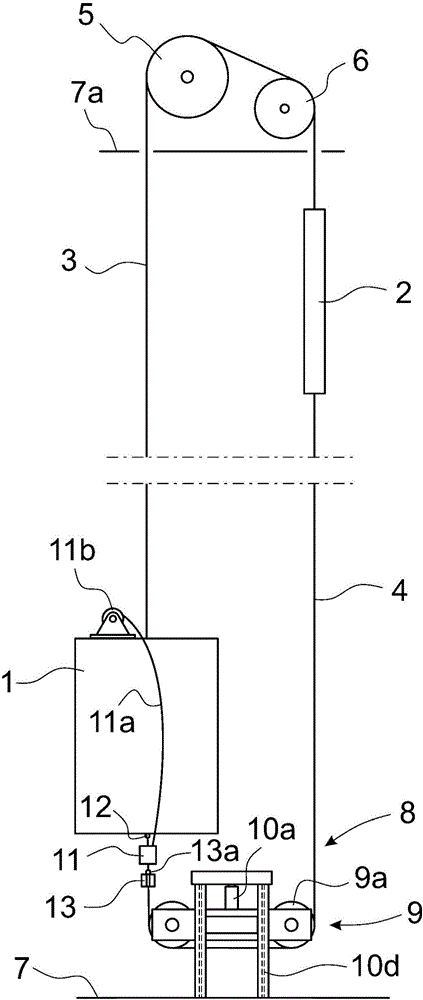 Method for handling and modernizing ropes in an elevator and arrangement for dismantling ropes of an elevator