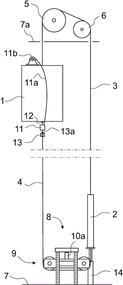 Method for handling and modernizing ropes in an elevator and arrangement for dismantling ropes of an elevator