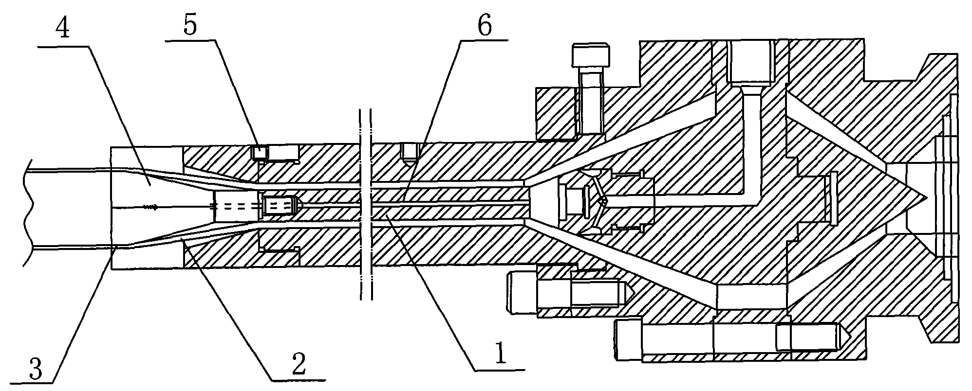 Online biaxial-orienting PVC extrusion molding mould