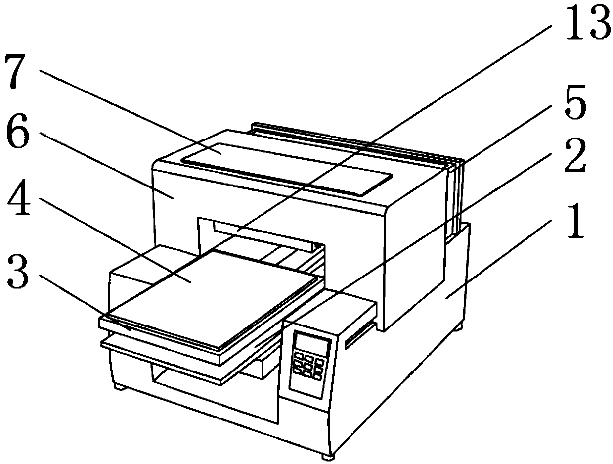 Clothing printing device