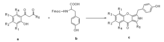 Substituted pyrrole chromone compound