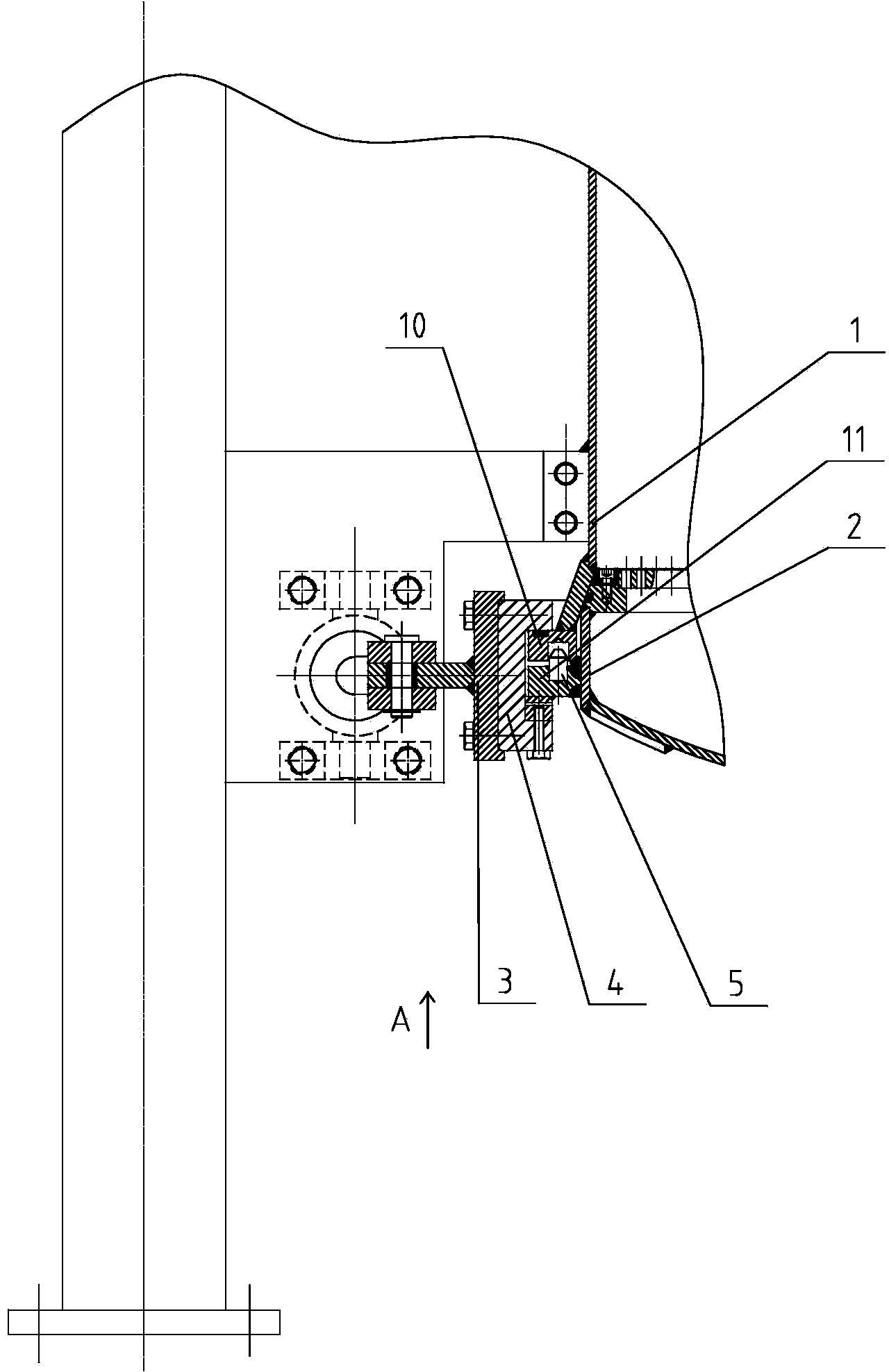 Cylinder body clamping mechanism