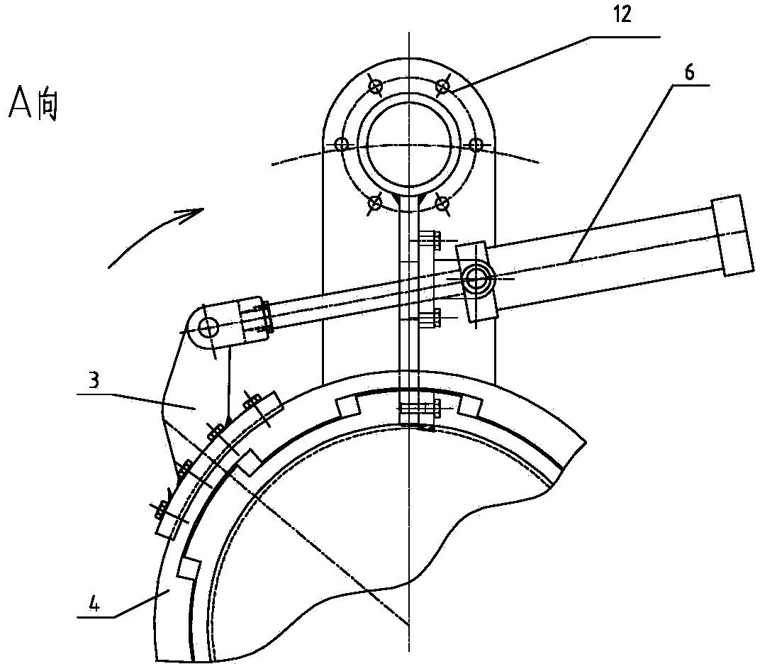 Cylinder body clamping mechanism