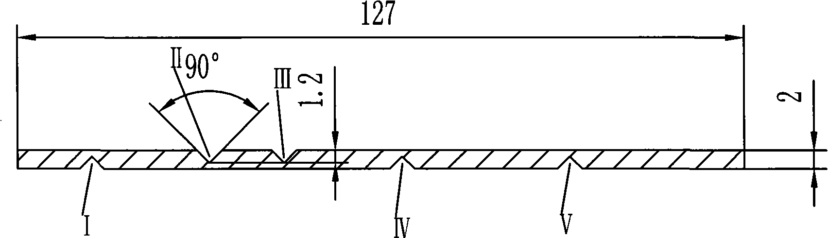 Lift cabin door sill and its processing method