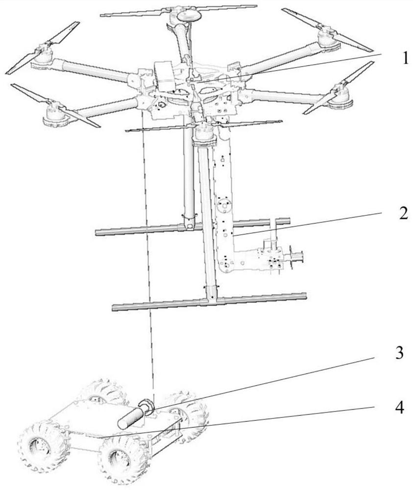 Mooring flight mechanical arm based on mooring rope tension control and mooring rope tension control method