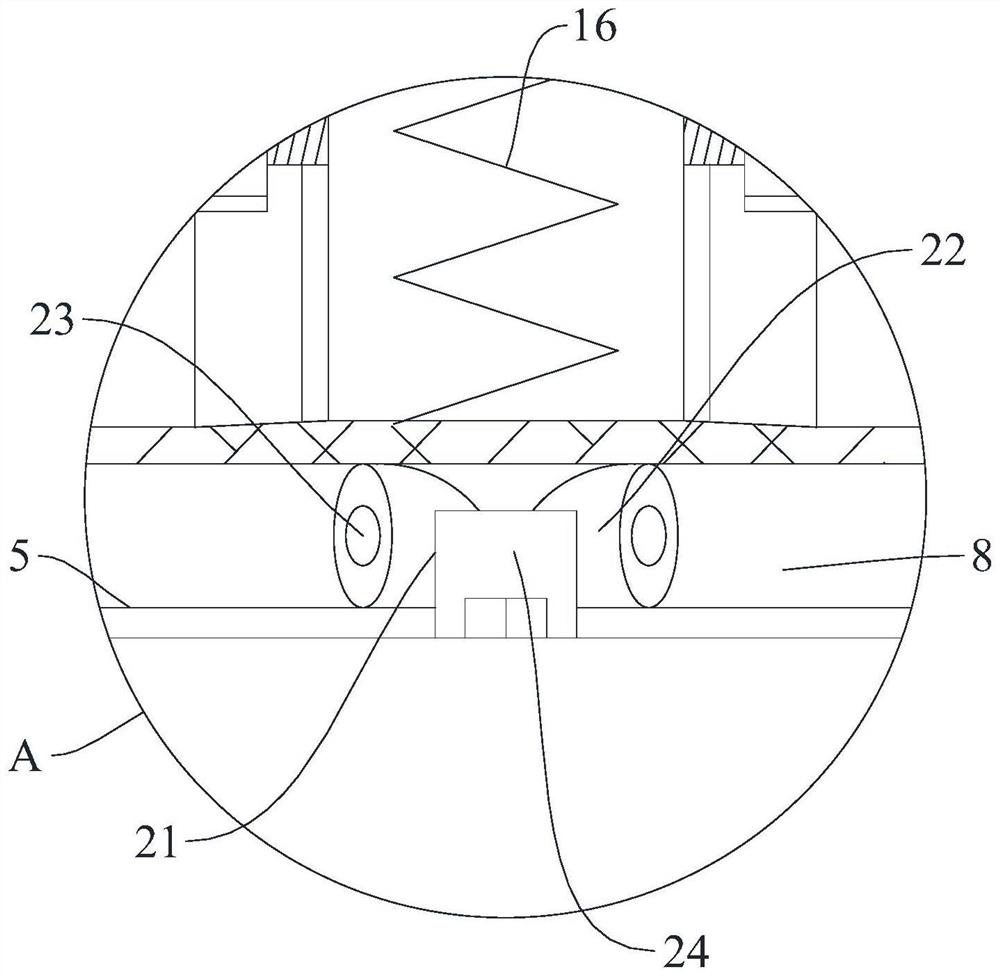 Valve rod connecting piece with internal protection mechanism
