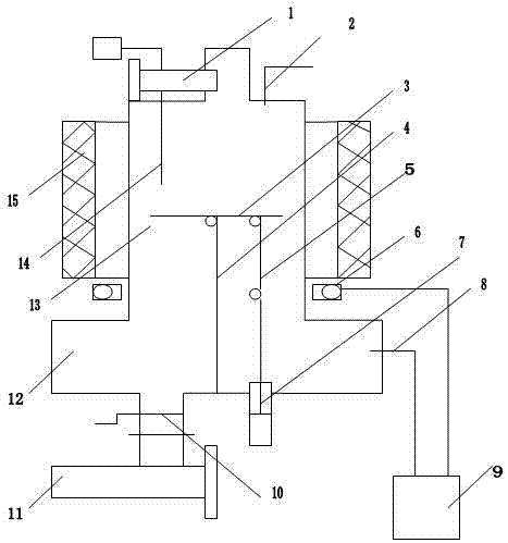 A continuous vertical reaction furnace for producing carbon nanotubes with pre-set catalysts