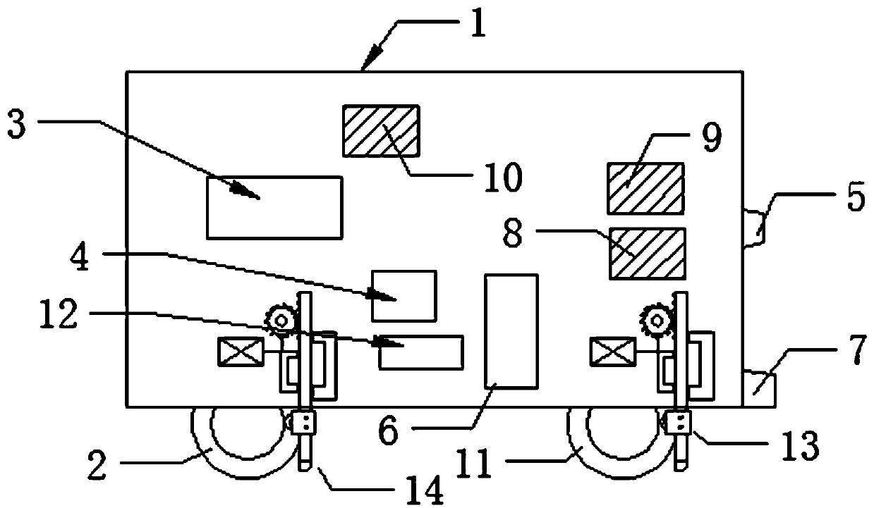 Automatic avoiding scramming device suitable for mine narrow-gauge electric trolley use