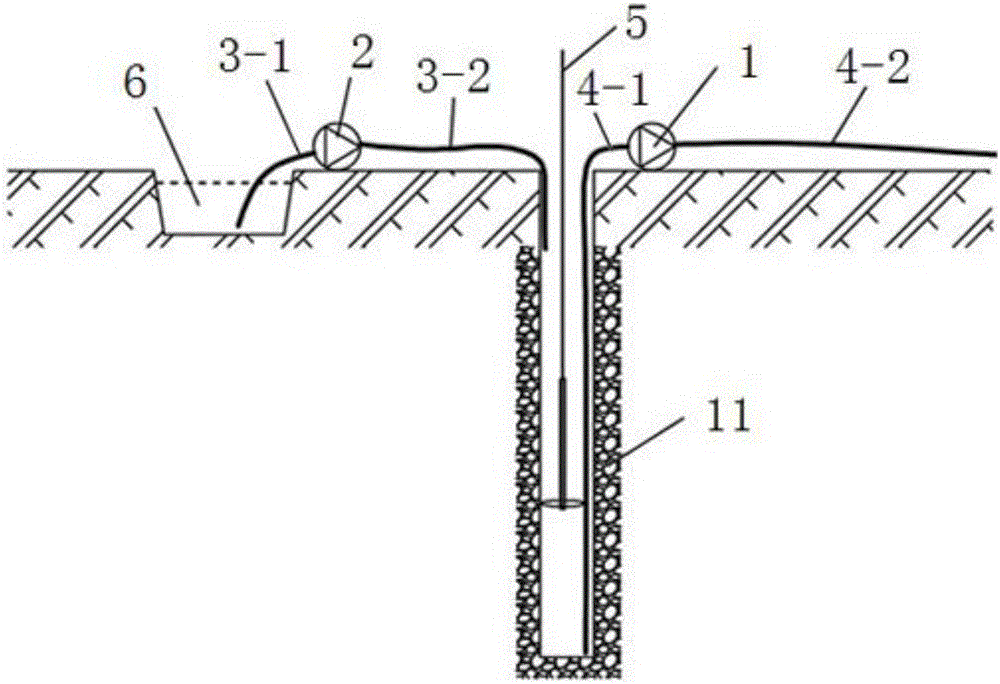 Simple hydrological-hole dredging device