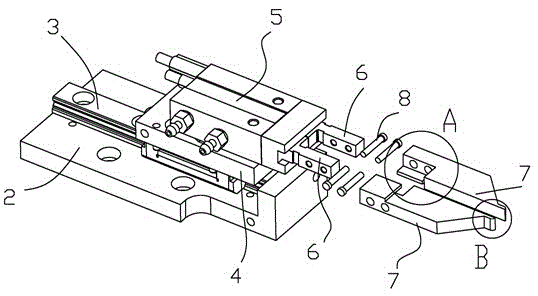 Metal reed one-time forming device used for patch panel
