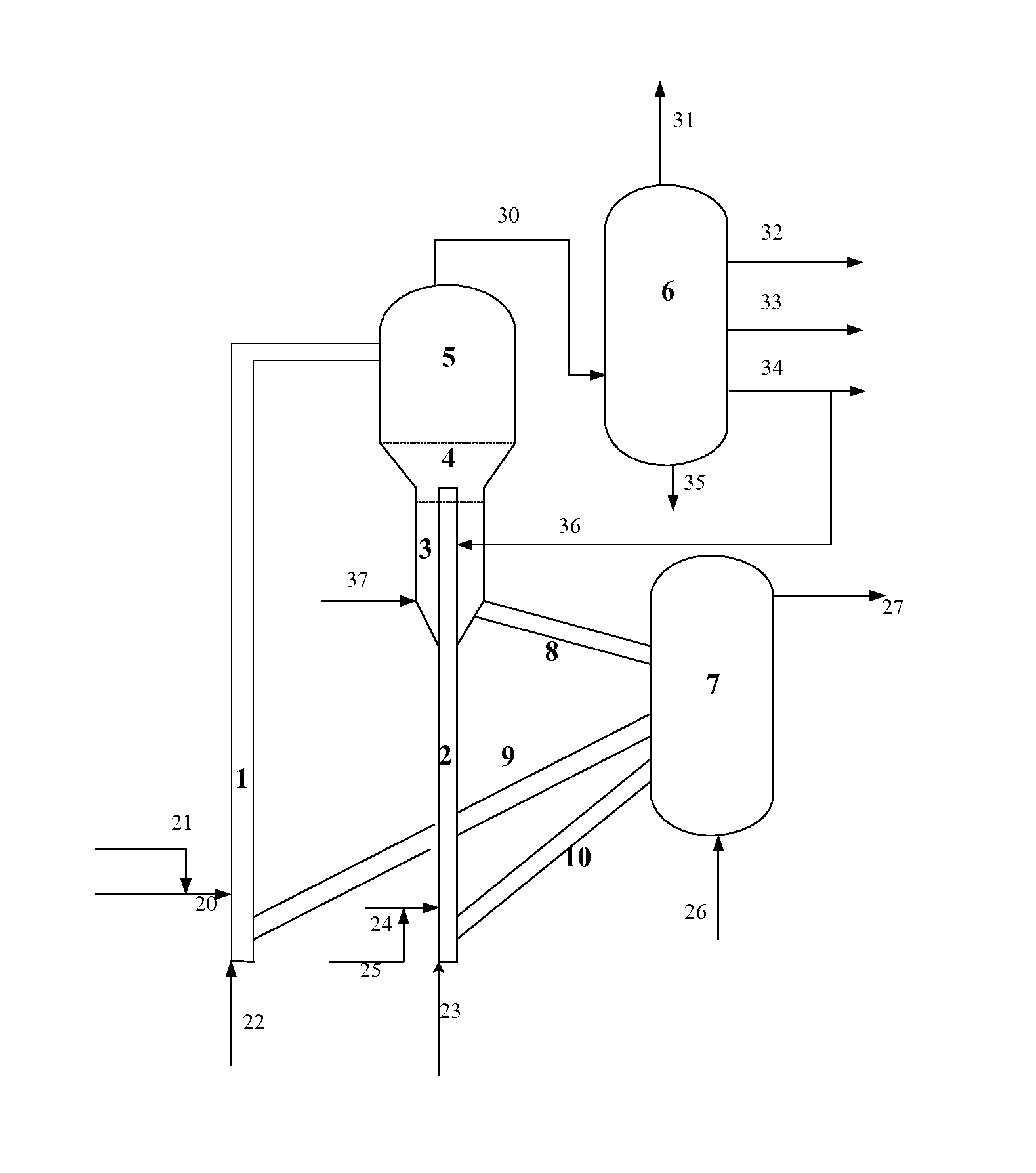 Catalytic cracking apparatus and process
