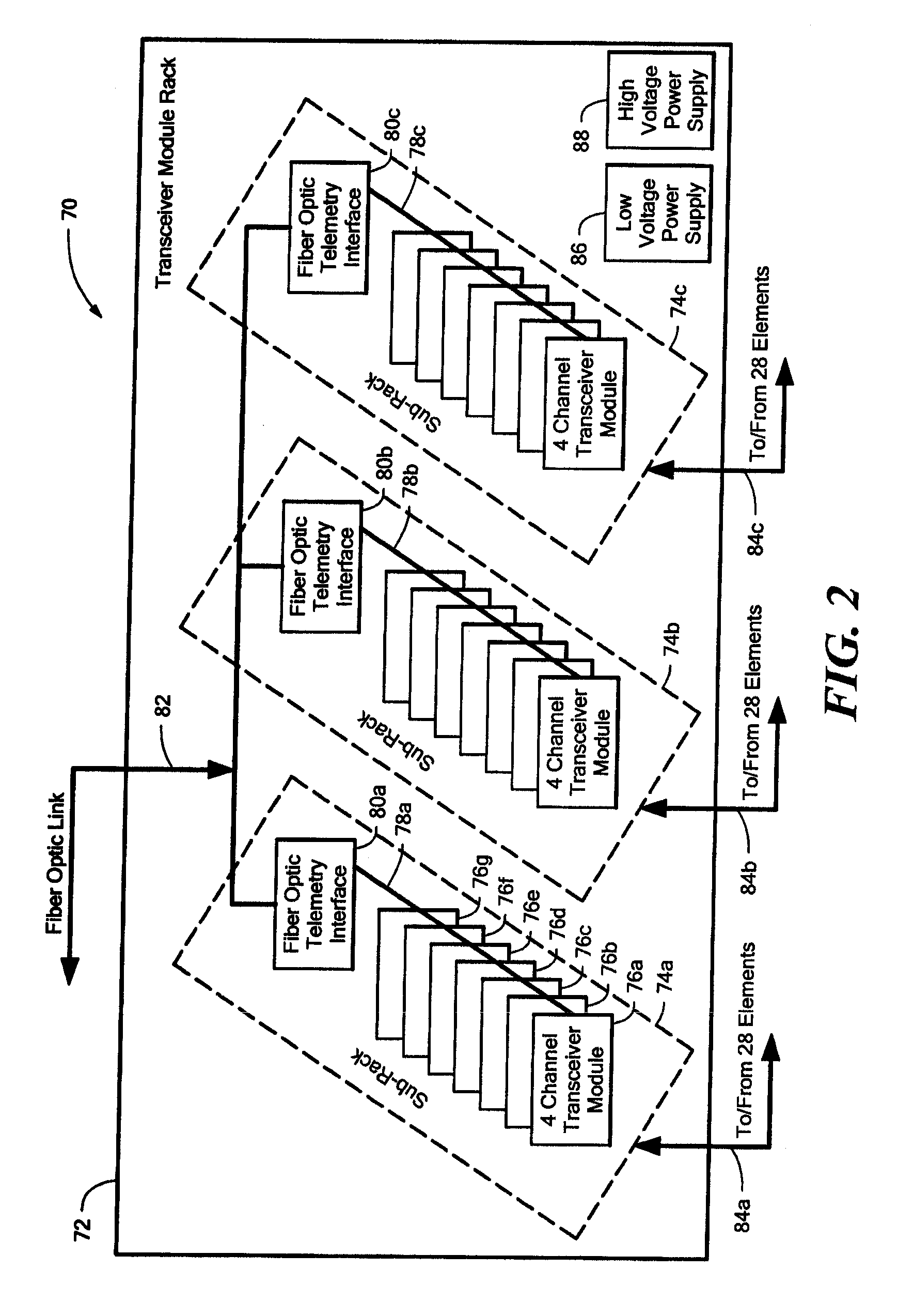 Method and apparatus for acoustic system having a transceiver module
