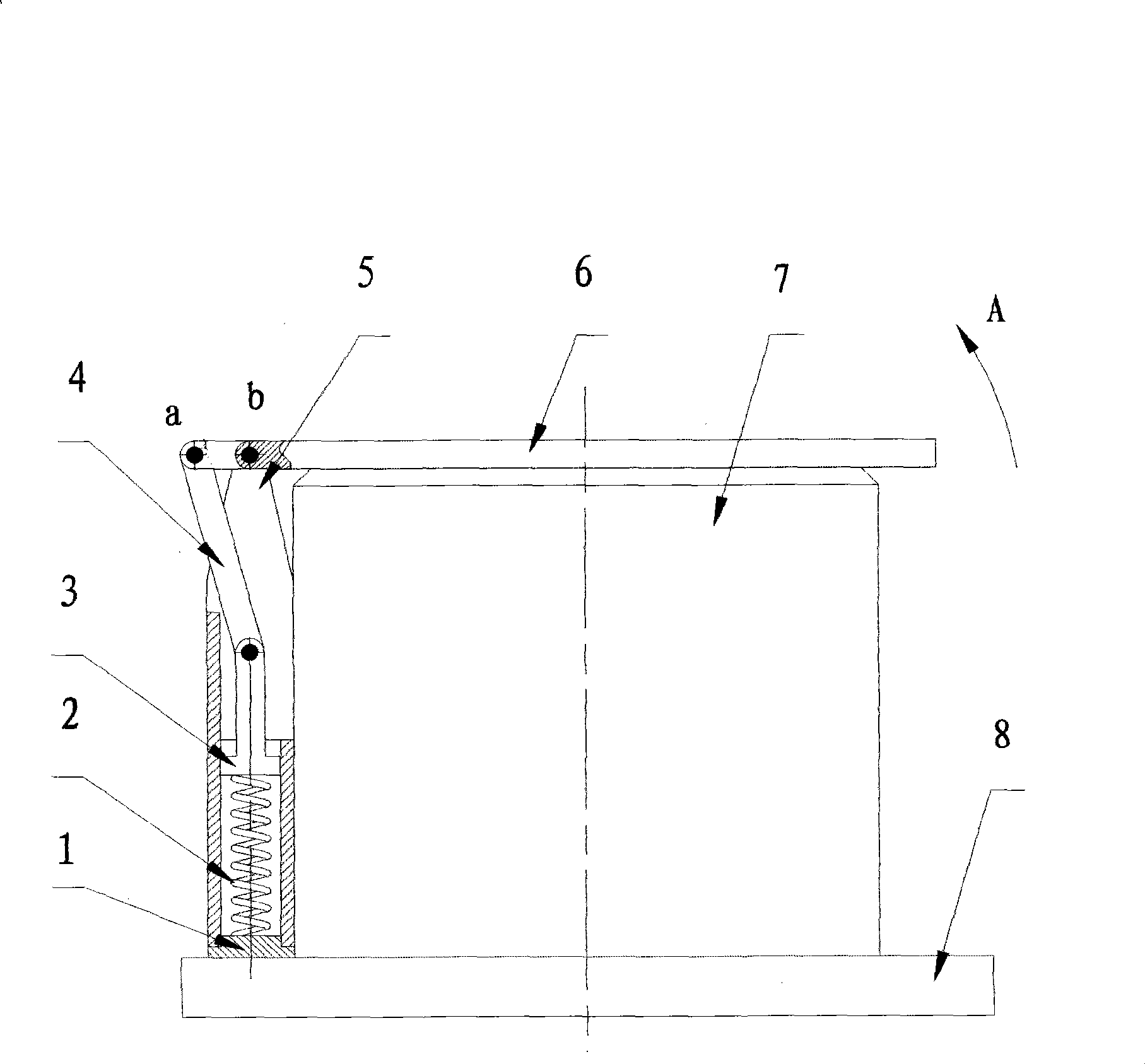 Cover turnover type flame preventing device for connector capable of dismounting and dropping